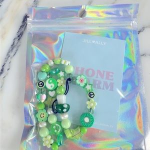 Jill & Ally Phone charm green beads tween iphone accessory one sz Jill Zarin